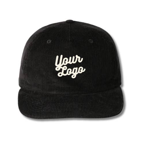 SD Merch Co. - Custom Embroidery - Wholesale Hat Accessory - Men's - Corduroy 5 Panel Hats - Customizable