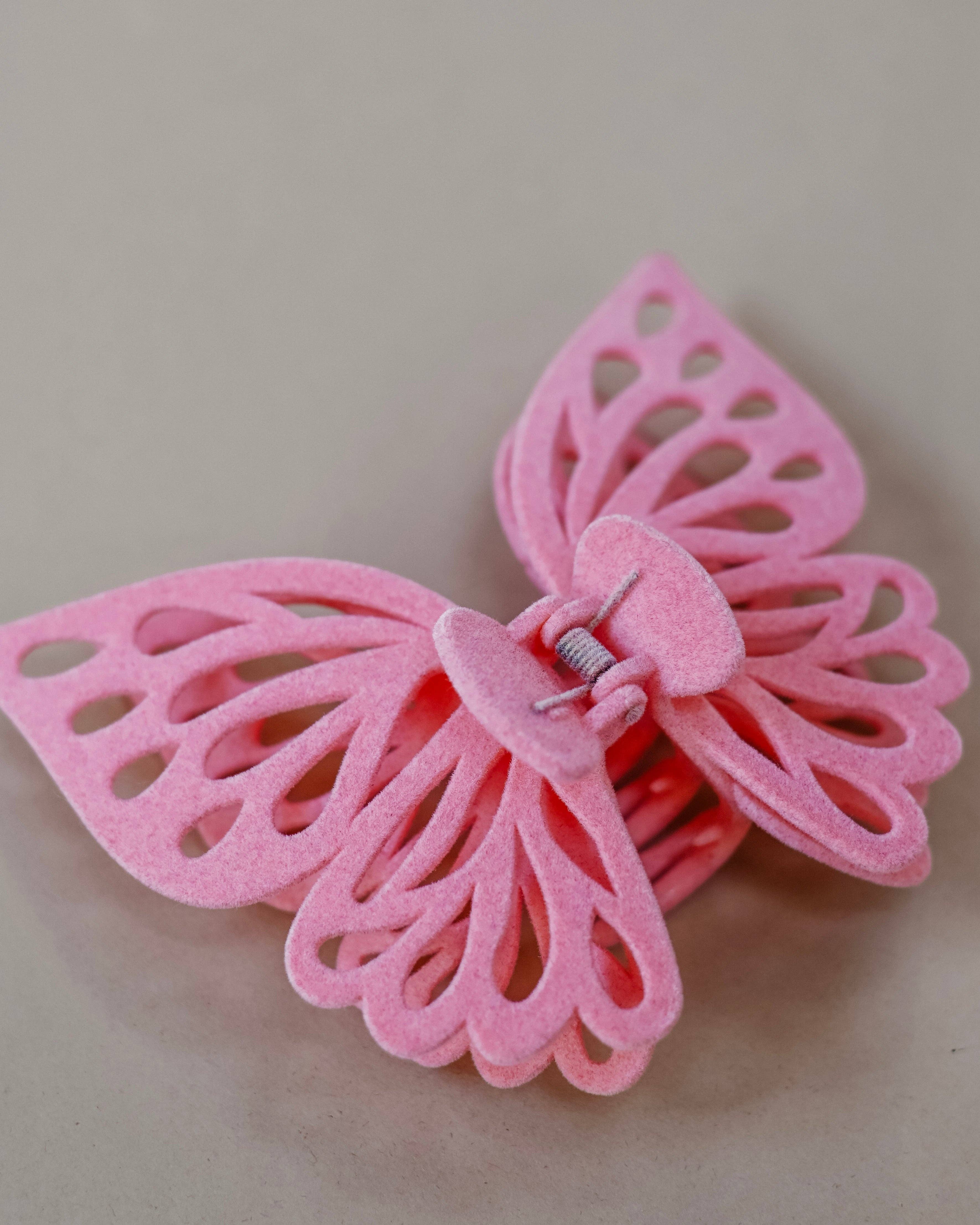 Share Studio - Vente Pince à cheveux – femme - Pince à cheveux en velours Jumbo Butterfly3