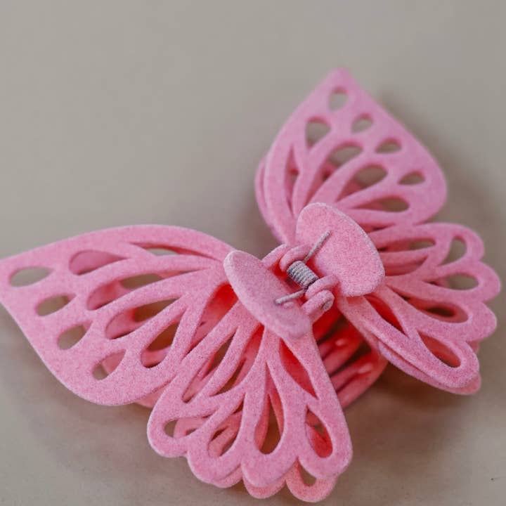 Share Studio - Vente Pince à cheveux – femme - Pince à cheveux en velours Jumbo Butterfly3