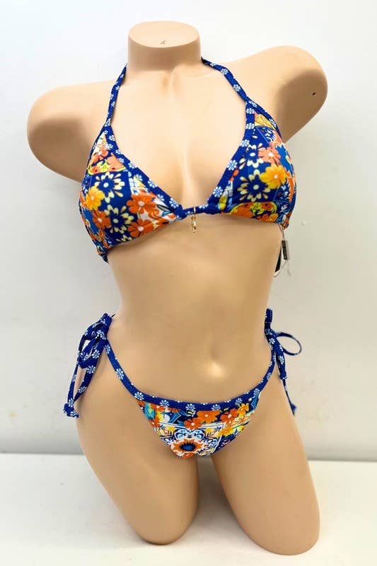 Yira - Venta al por mayor Traje de baño de dos piezas - Mujer - Conjunto de Bikini con Encanto Floral Boho Chic0