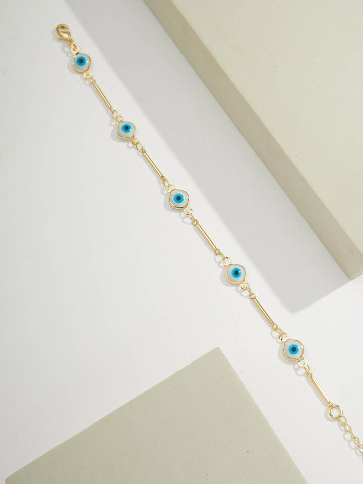 Hypoallergene Griekse Oogbescherming | Ketting | Geen Verkleuring voor wholesale door Bossaglam Jewelry