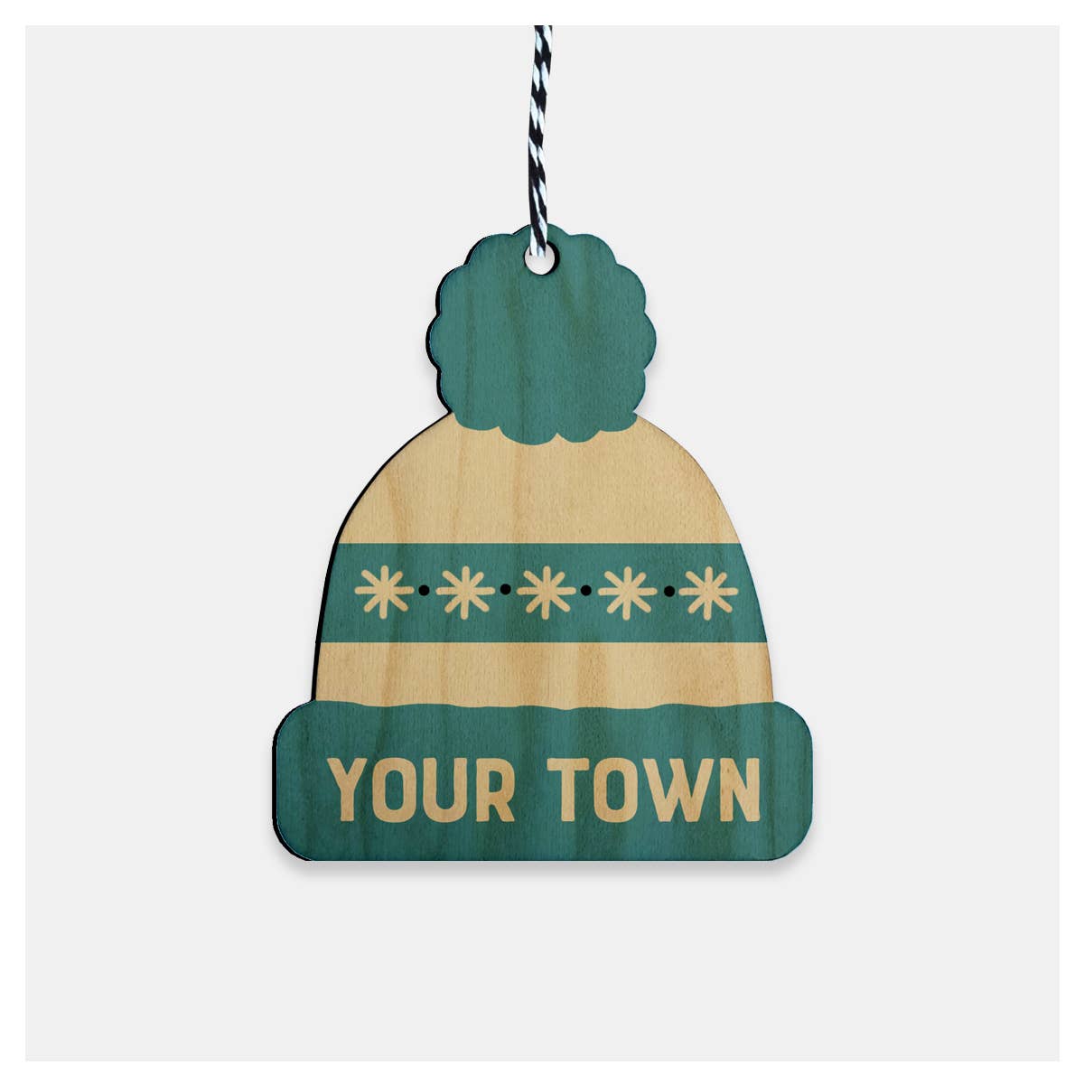 Rock Scissor Paper – wholesale Ornament – Holiday Beanie Personalized Wood Ornament, name drop design0