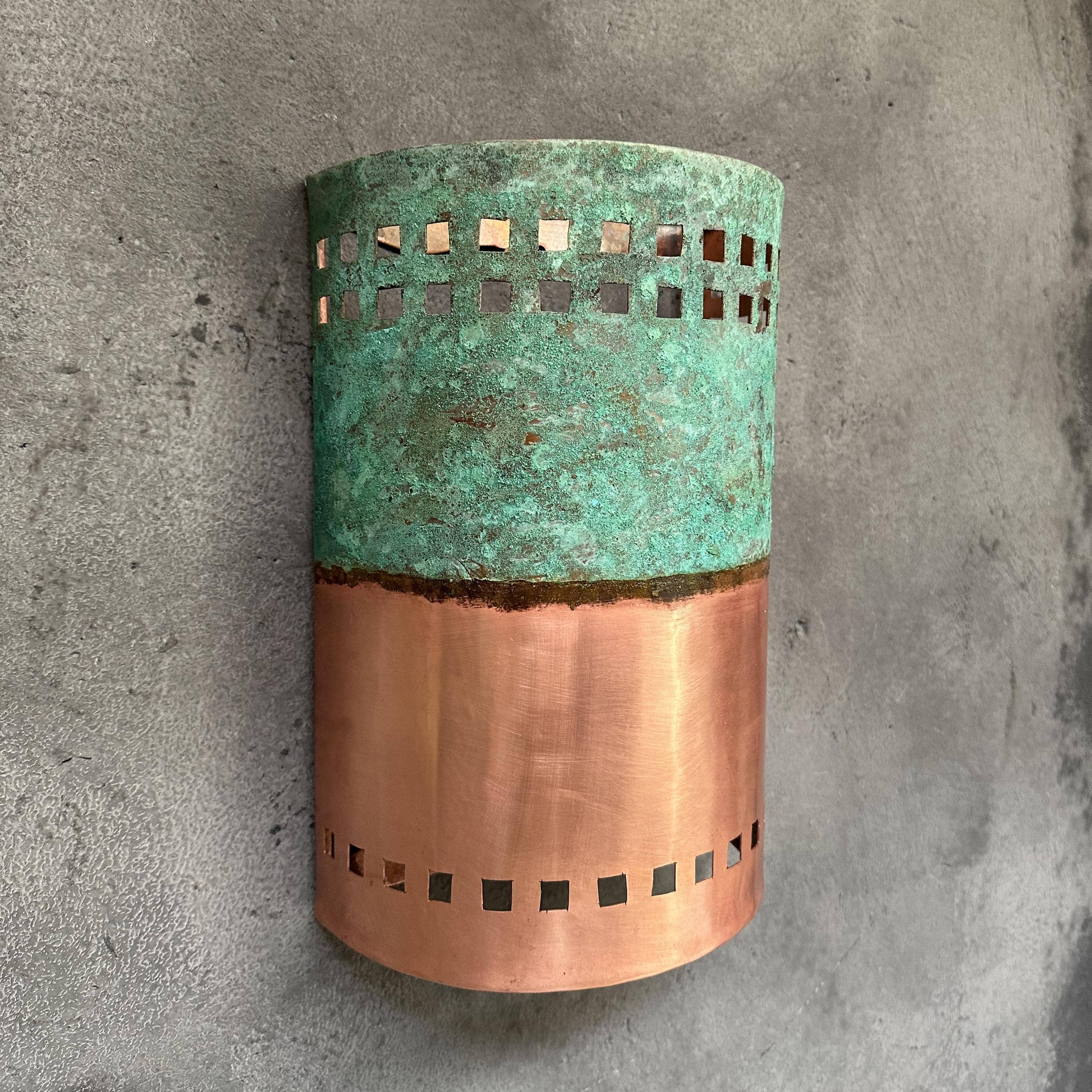 SaharaKesh - Wholesale Sconce - Green Patina Copper Outdoor Wall Light Fixtures0