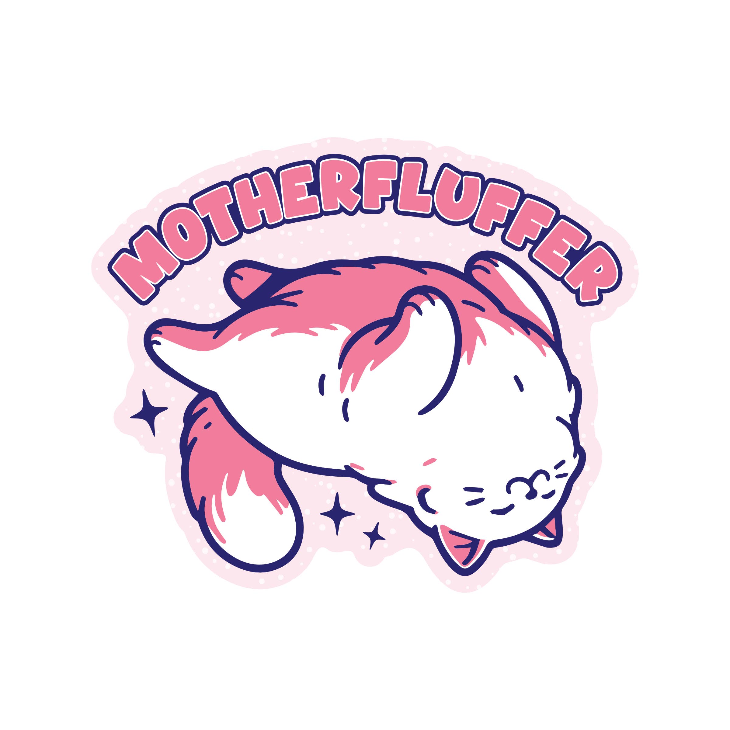 Juju and Moxie - Wholesale Sticker - Swear Kitty Cat Funny Fat Feline High Quality Vinyl Sticker0