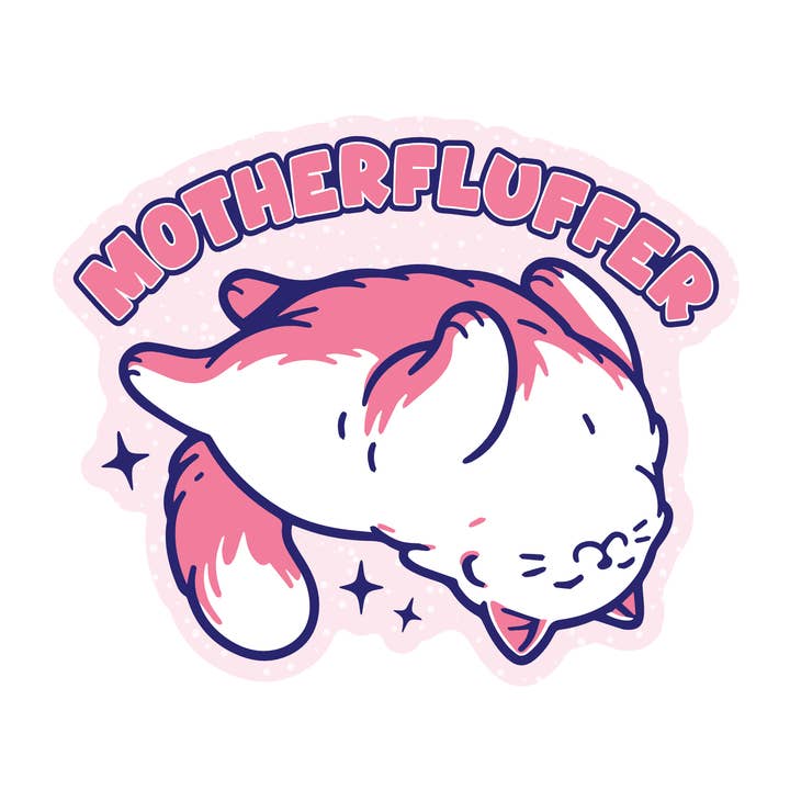 Juju and Moxie - Wholesale Sticker - Swear Kitty Cat Funny Fat Feline High Quality Vinyl Sticker0