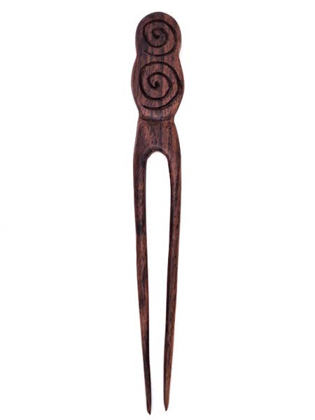 Ebony Carved Hairsticks - $3 for wholesale by Nusantara Inc.