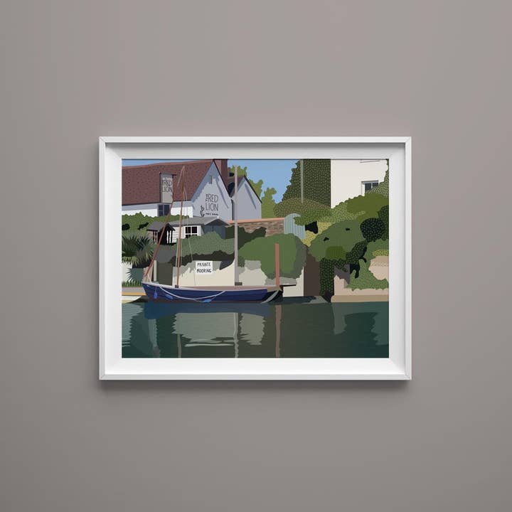 JezzzDesigns – wholesale Art print – Red Lion - Shepperton - Art Print