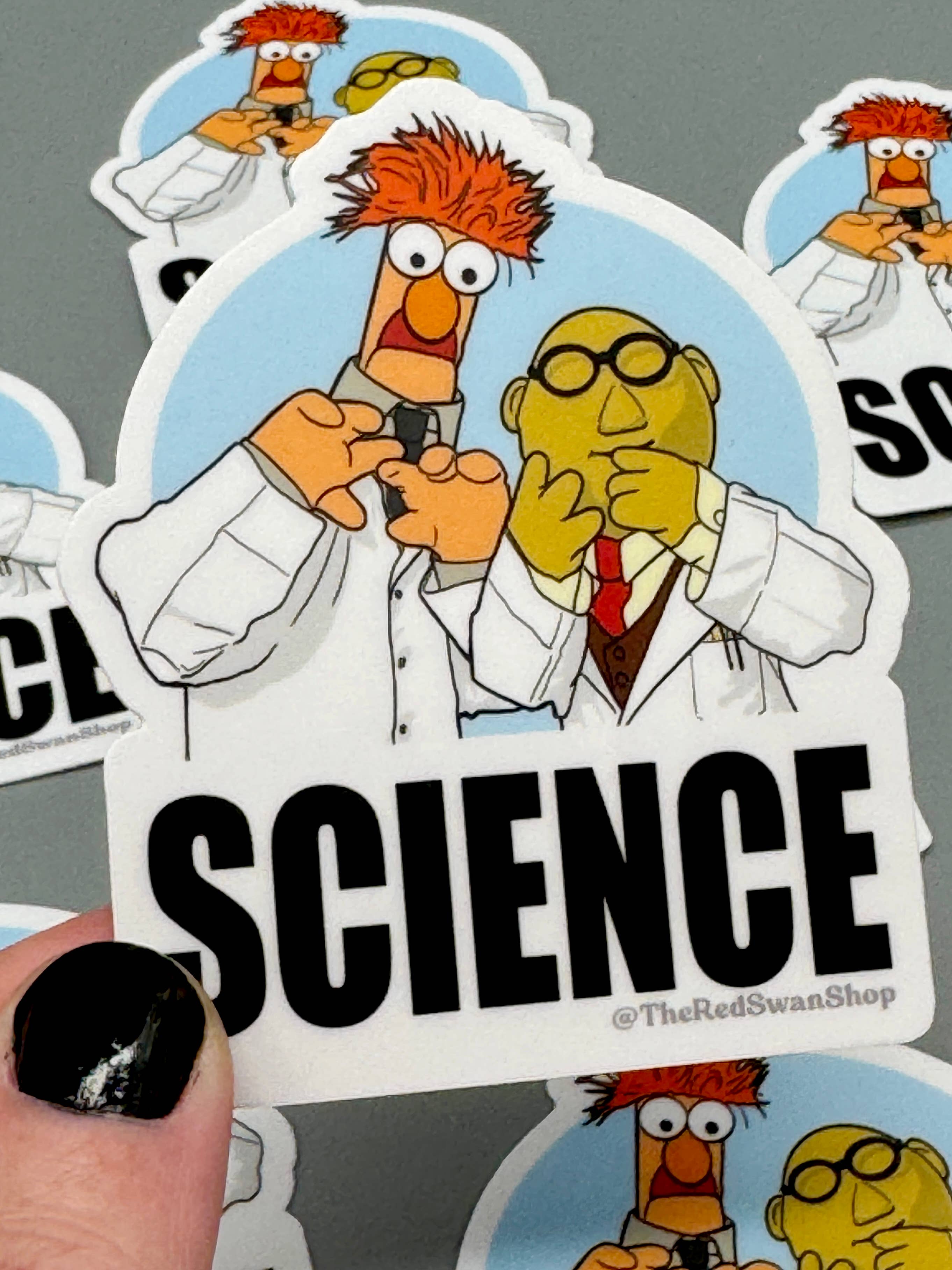 The Red Swan Shop - Wholesale Sticker - Vinyl Decal - The Muppets - Bunsen and Beaker1