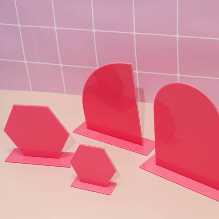 Everyday Co. - Wholesale Decorative tabletop object - Hot Pink Acrylic Prop Bundle