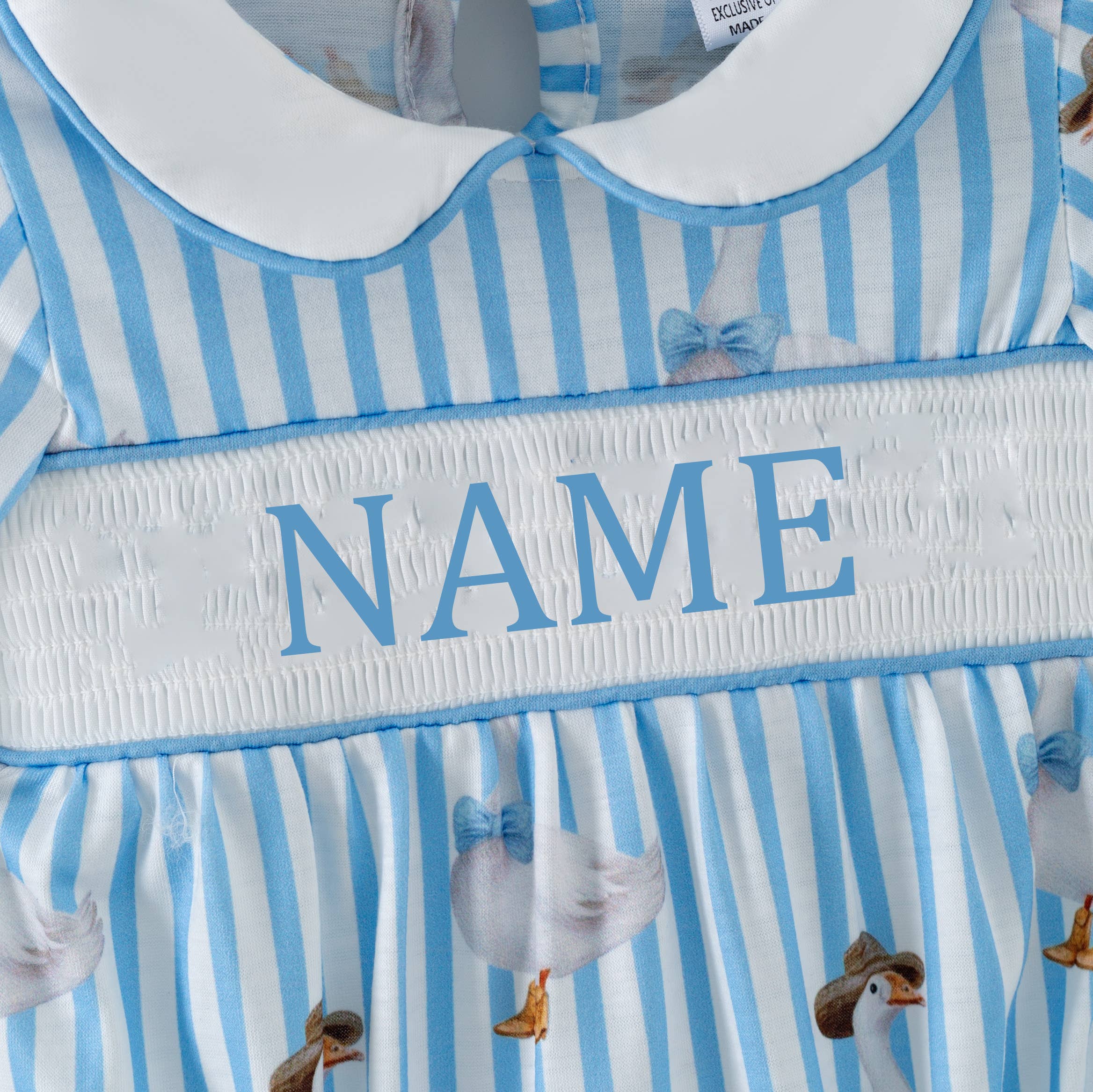 Auraquise - Wholesale Clothing Set - Baby - Kids Custom Name Gilly Goose Embroidery Smocks Sibling Clothes7