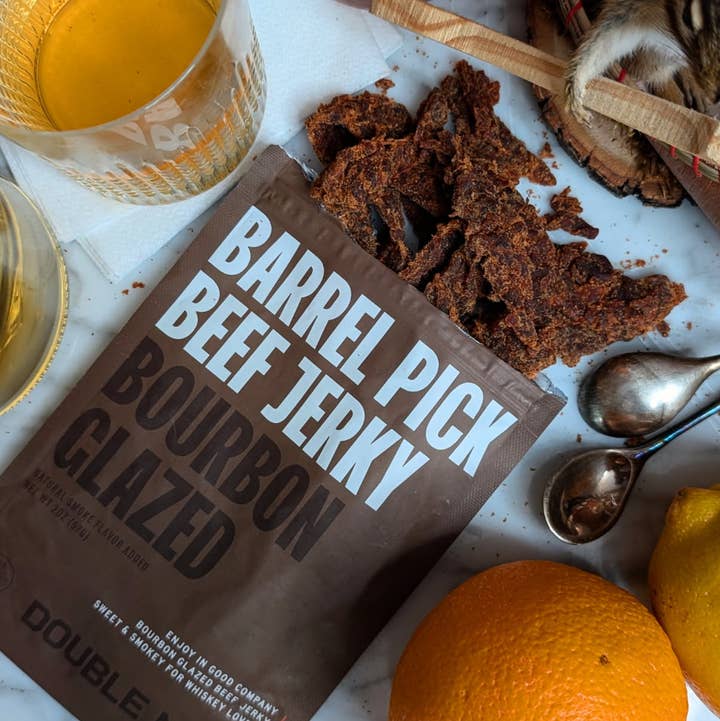 Double Neat - Wholesale Jerky - Beef Jerky Bourbon Glazed Sweet Savory Gourmet Snack