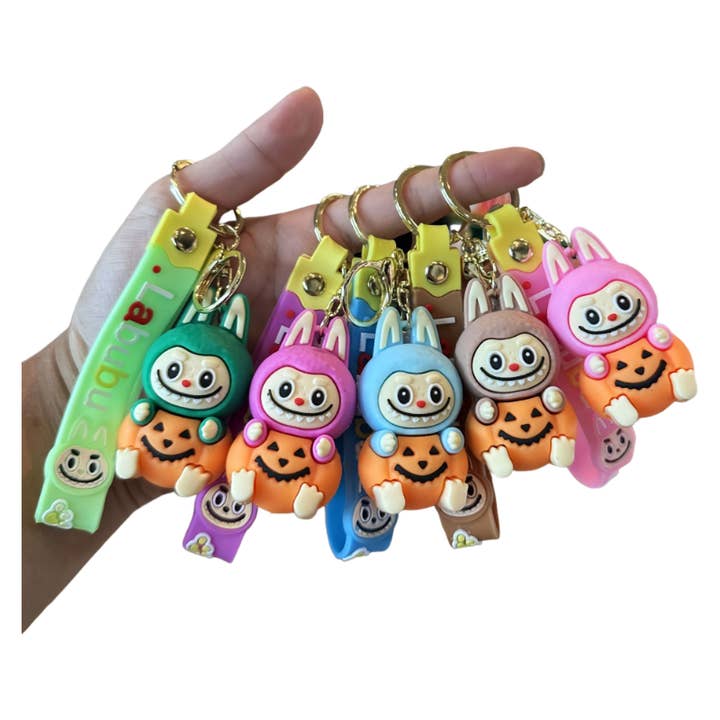 Halloween Pumpkin Silicone Keychain With Various Character and other Purchase Wholesale halloween keychain. Free Returns & Net 60 Terms on Faire trending on Faire.