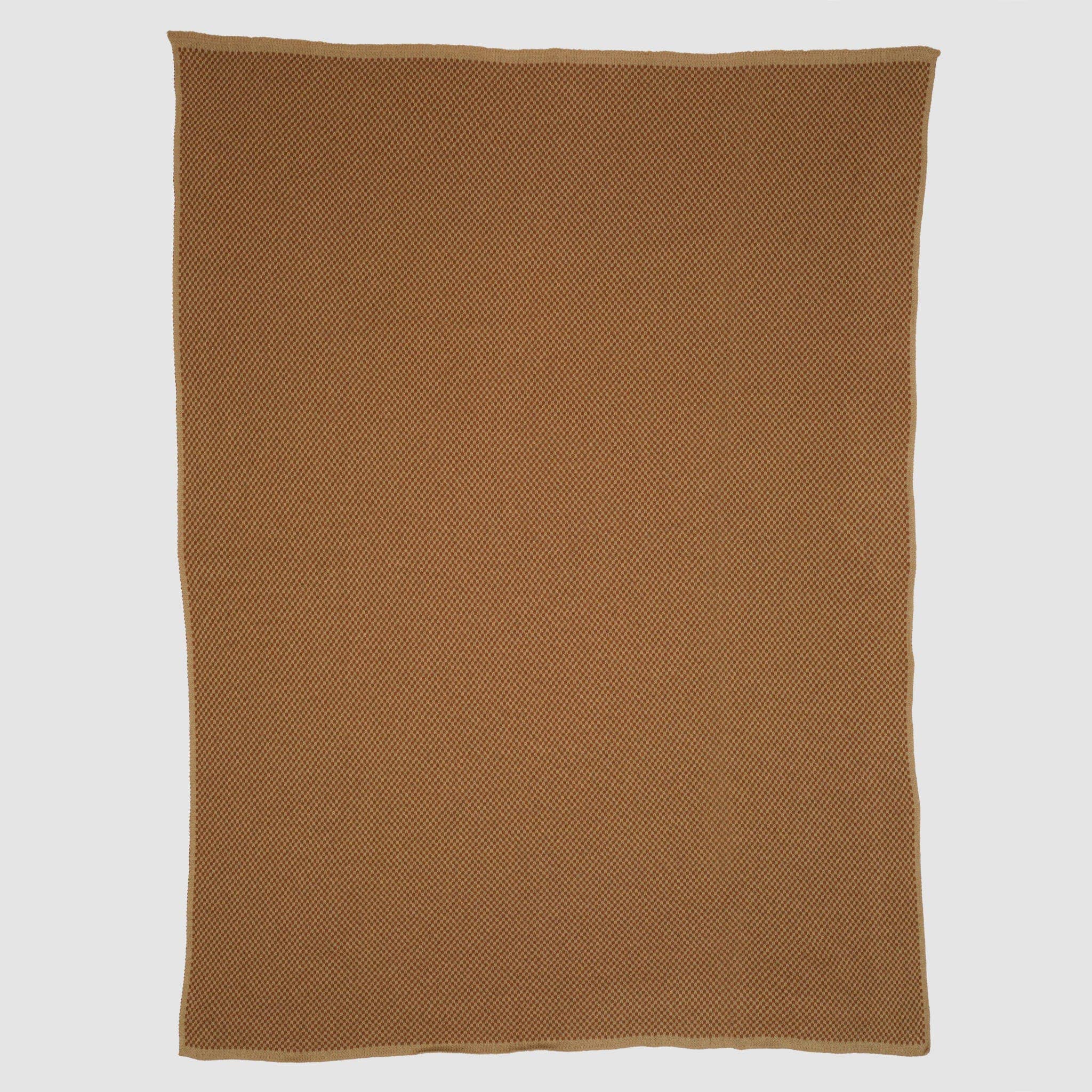 In2Green - Vente Plaids - Couverture en tricot géométrique durable en coton - Damier6