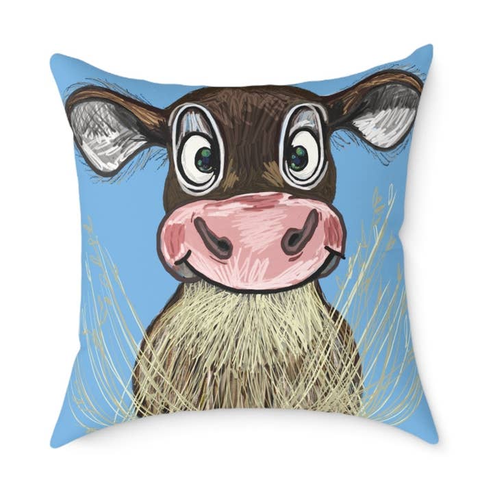 Niedliches Kuh-Kissen, Bauernhaus-Dekor Heimakzent für den Großhandel von Blue Cava
