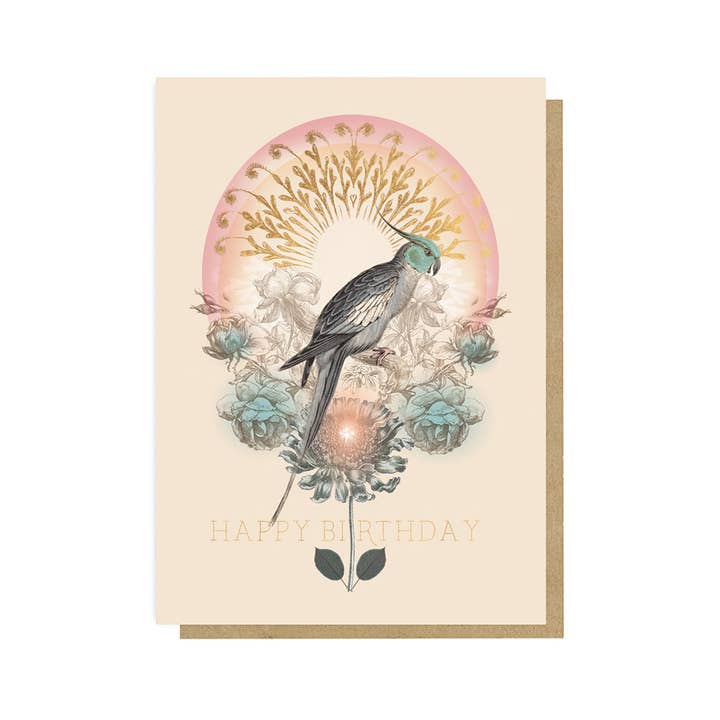 Greeting Card - Parakeet Birthday for wholesale by PAPAYA
