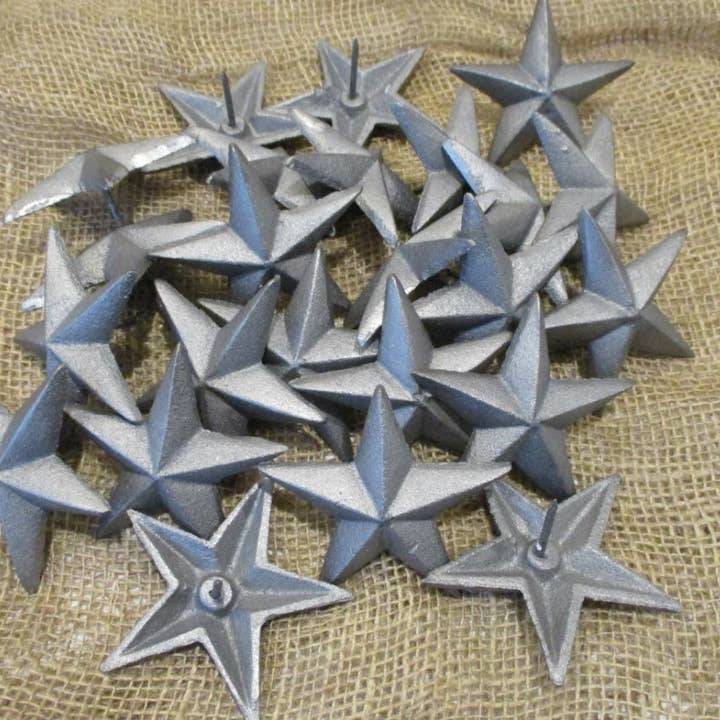 Midwest Craft House - Wholesale Wall Accent - RAW CAST IRON STAR NAIL / CLAVO 3 1/2" WIDE
