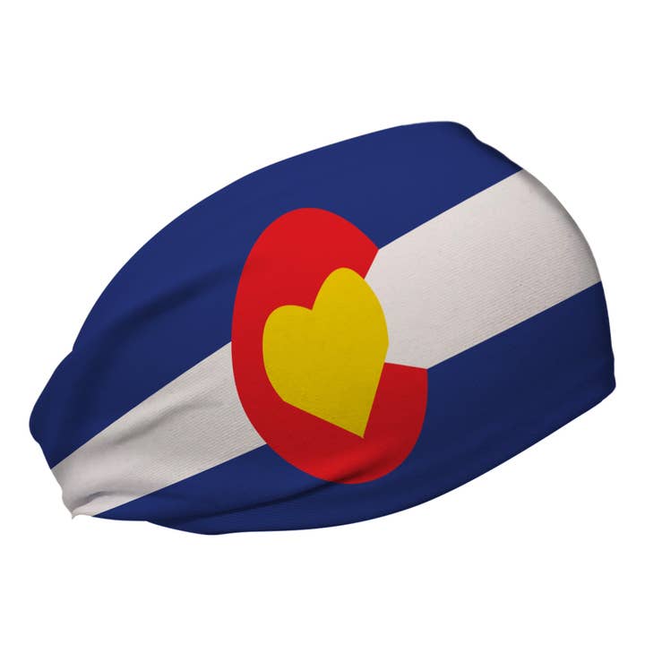 Colorado Flag Cooling Headband for wholesale by Bani Bands Headbands