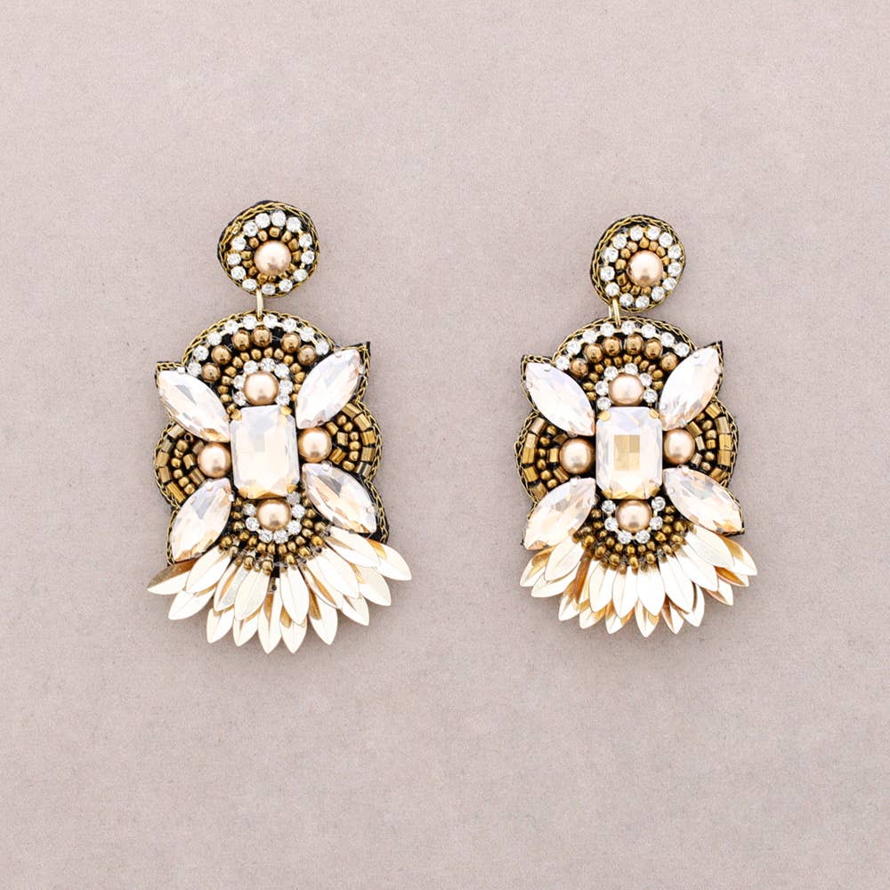 Sonata - Wholesale Dangle Earrings - Crystal Sequin Earrings1