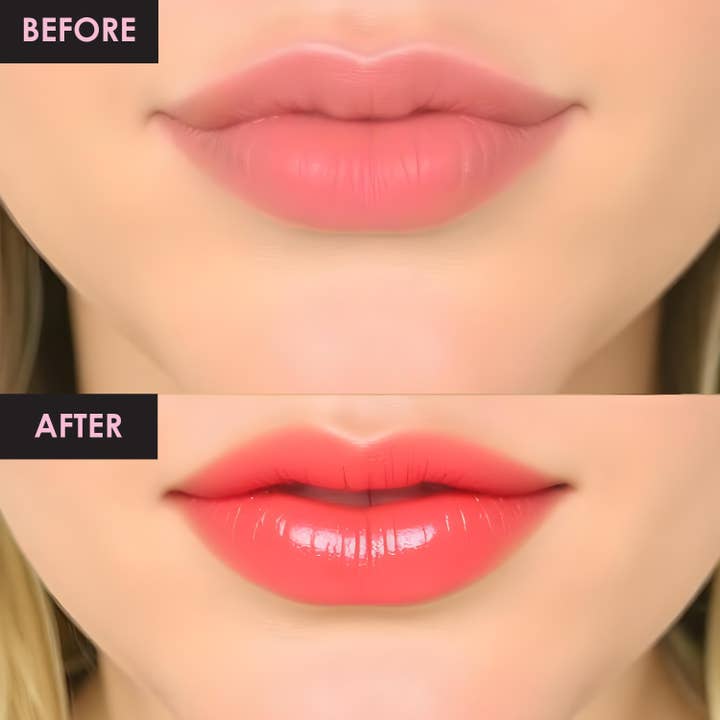 Market Fresh Beauty - Wholesale Lip Treatment/Mask - Peptide Glow Lip Serum Set by Market Fresh Beauty - Double Dose Hydrating Lip Care, Cherry & Strawberry Flavors, Vegan, Cruelty-Free, Clean Ingredients, 2 Pack4