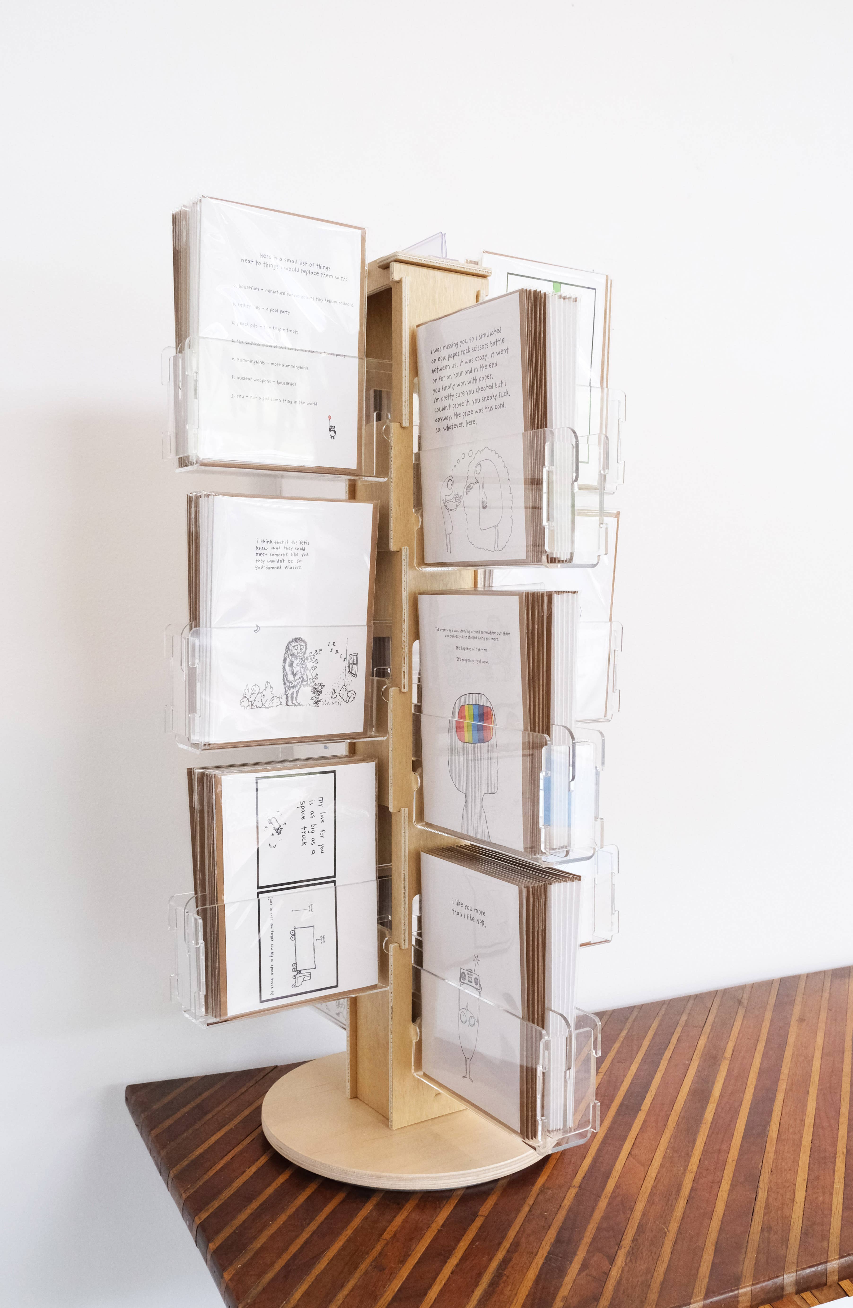 The Art of Seth – wholesale Vardagliga hälsningskort – ”Normala produkter” Bästsäljare + Kortspinner 2