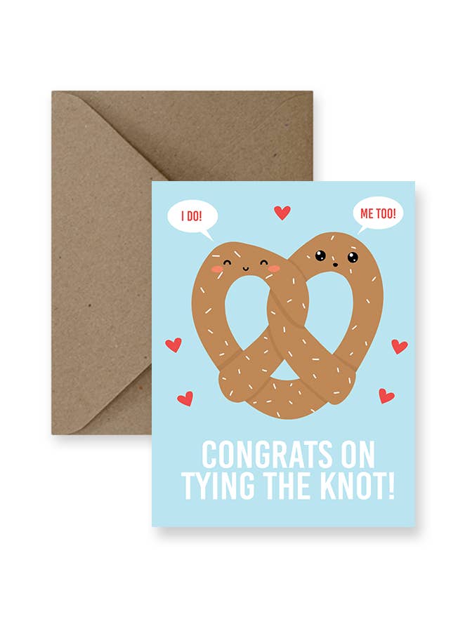 Congrats Tying Knot Wedding Card for wholesale by IMPAPER