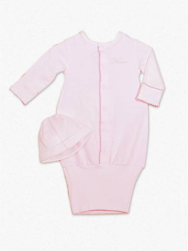 Sleep Sack with Matching Hat - Monogrammable for wholesale by Julius Berger & Carriage Boutique