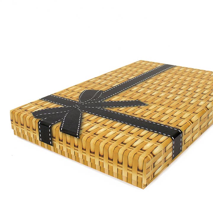 Gadsby – wholesale Gift box – 12 x Letterbox Gift Boxes - Wicker Print Present Boxes2
