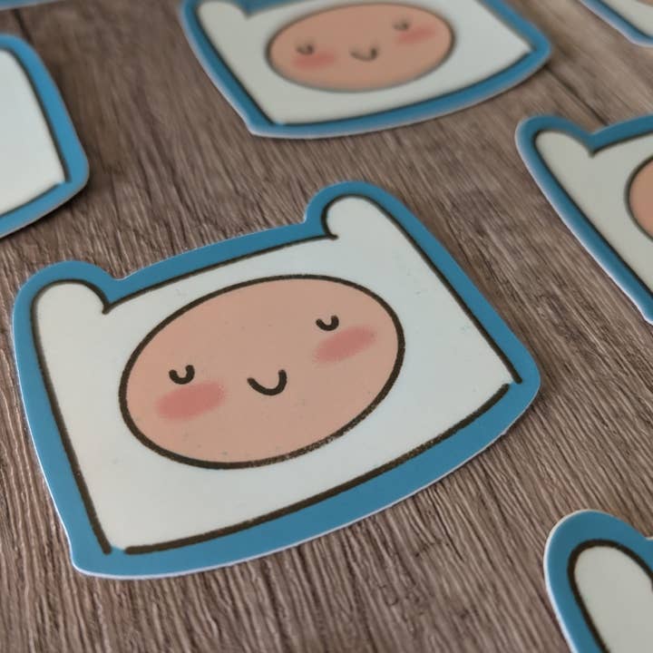 Sadsquatch – wholesale Sticker – Finn and Jake - Cute Adventure Time Vinyl Sticker3