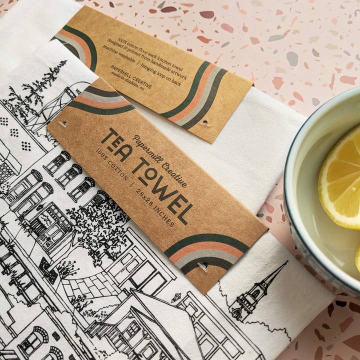Papermill Creative - Wholesale Tea Towel - Wake Forest, North Carolina cotton tea towel3