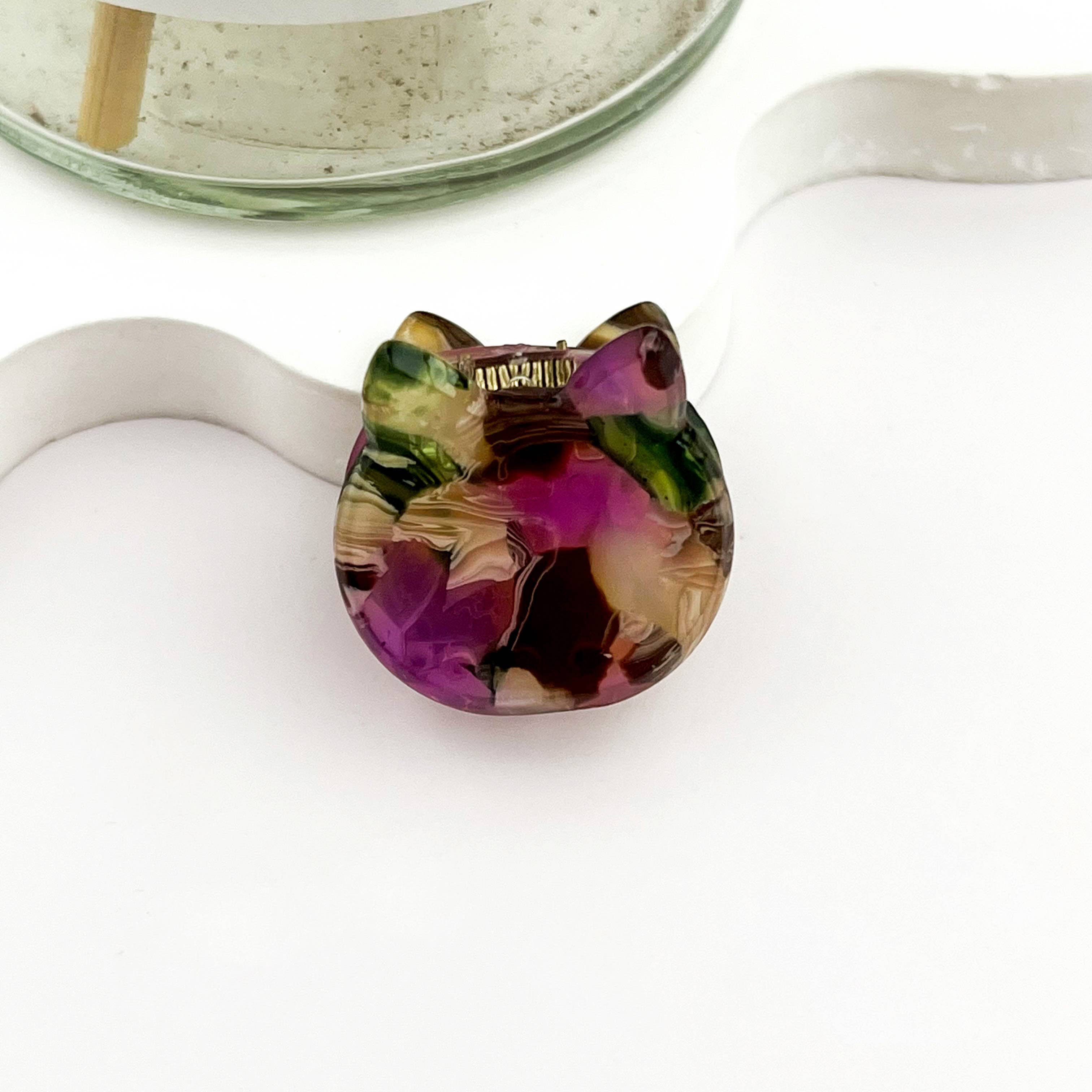 mildstyles - Wholesale Hair Clip - Women's - 🐱 Mini Cat Hair Claw – Cute Acetate Kitty Clip 😻9