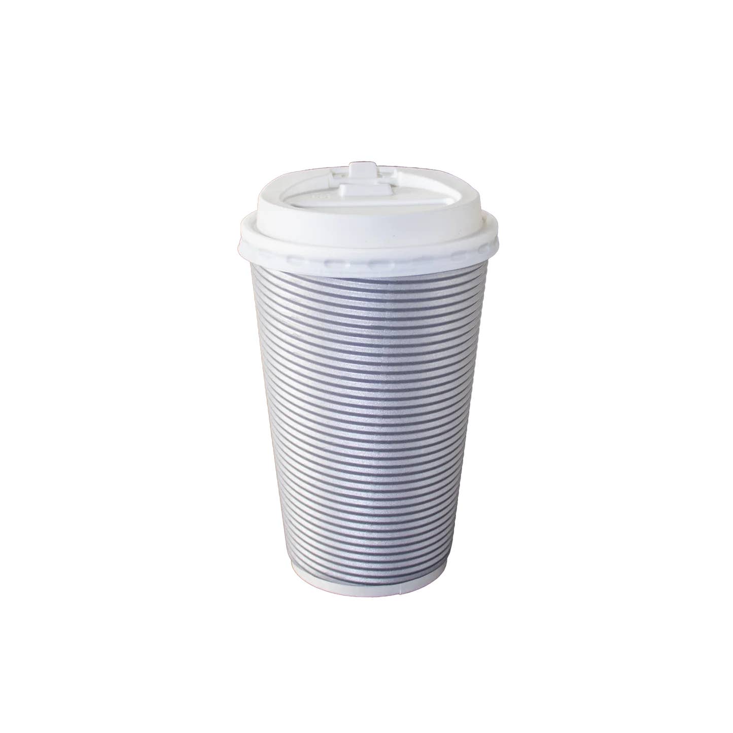 EcoQuality - Wholesale Disposable Cup - 16oz Ripple Hot Cup with Lid - Stylish Disposable Coffee Cups in 4 Colors