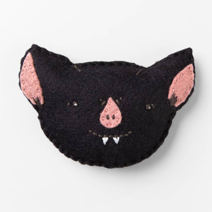 Luna the Fearless Bat - DIY Craft Kit for wholesale by Heron Hill Stitch Co