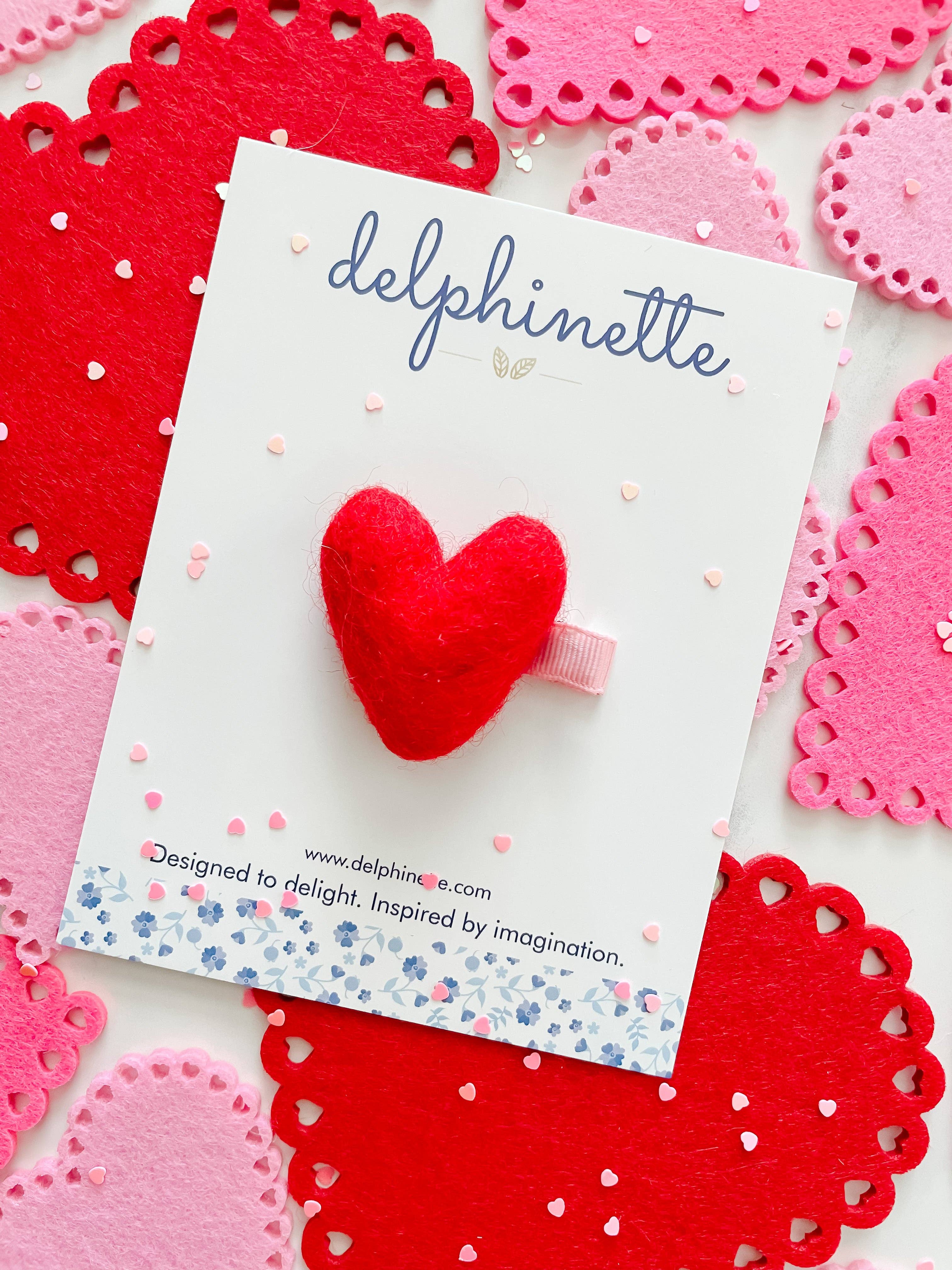 delphinette - Wholesale Hair Clip - Kids - Red Heart Hair Clip2