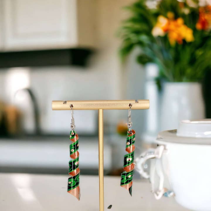 Auger Green Copper Earring for wholesale by UKS UNITED KNACK SYSTEM LTD