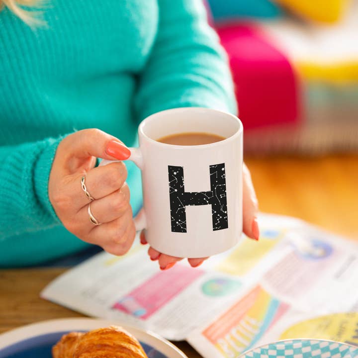 Monogram Constellation Personalised Initial Mug for wholesale by Ellie Ellie LTD