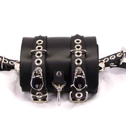 Axovus – wholesale Sex toy – Locking Lined Leather Arm Binder0