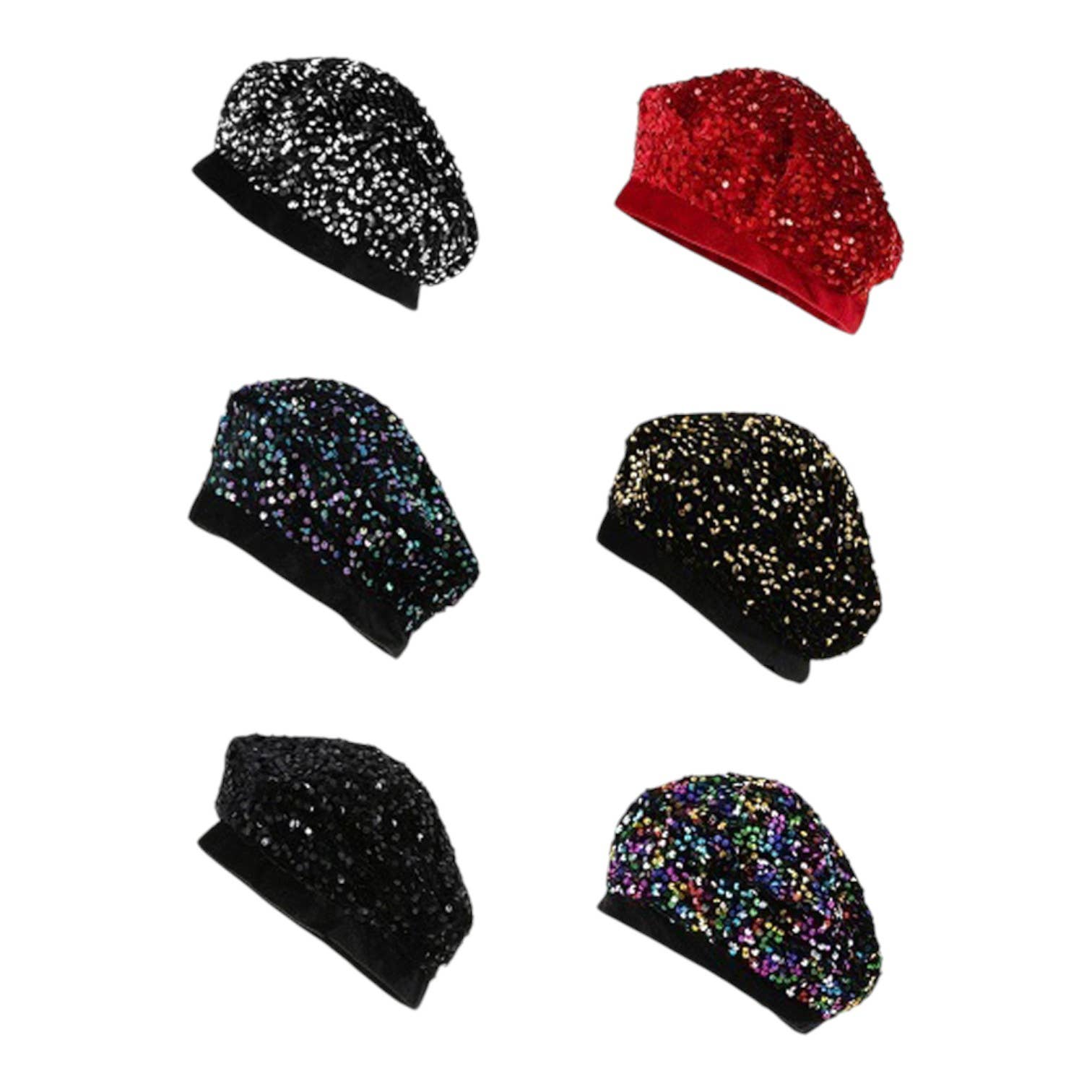 LA Jewelry Plaza – wholesale Beret – Women's – Sequins Holiday Beret Set1