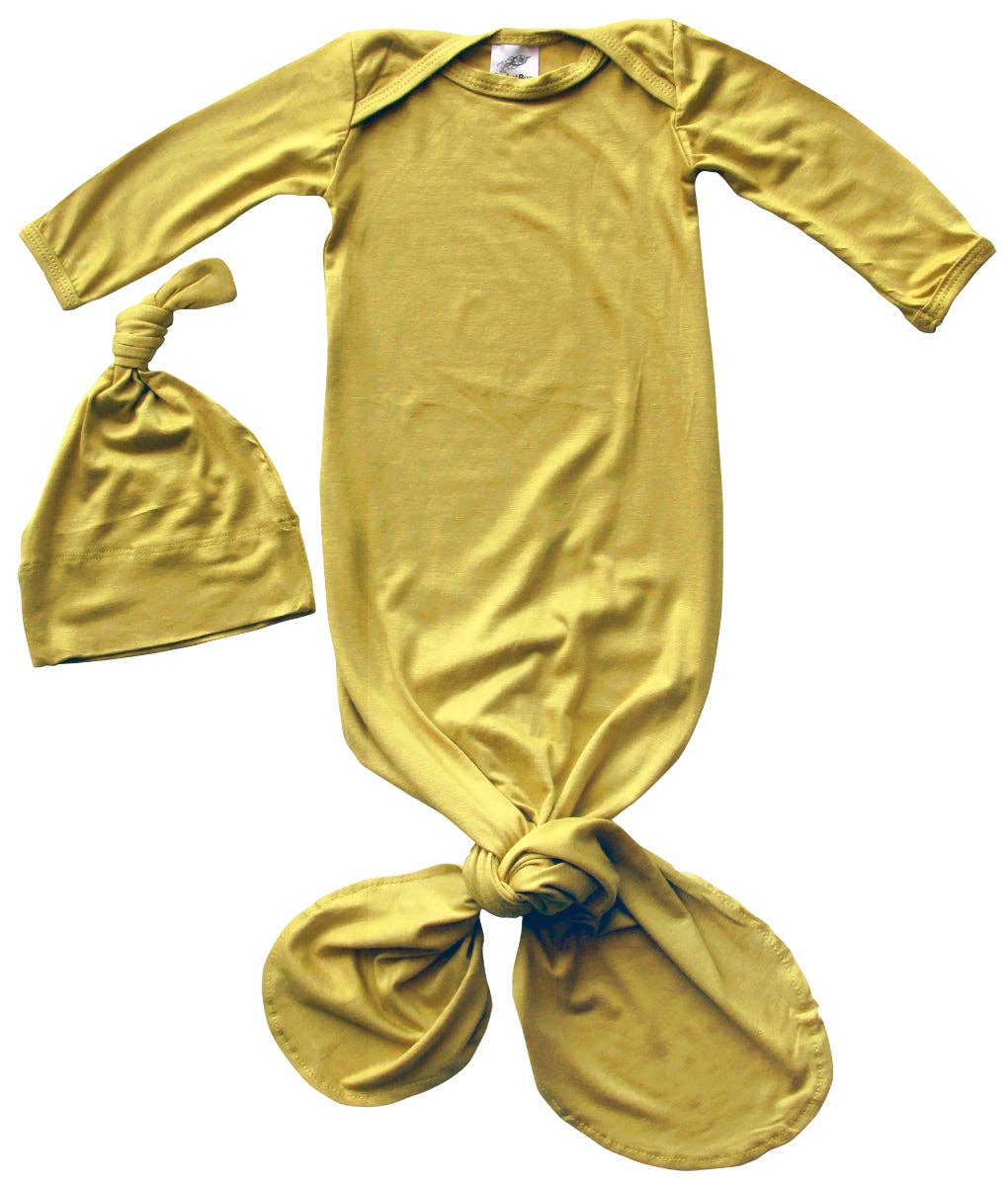 Rocket Bug - Wholesale Babygown Set - Baby - Silky Knotted Baby Gown with Knotted Hat - Infant Sleeper12