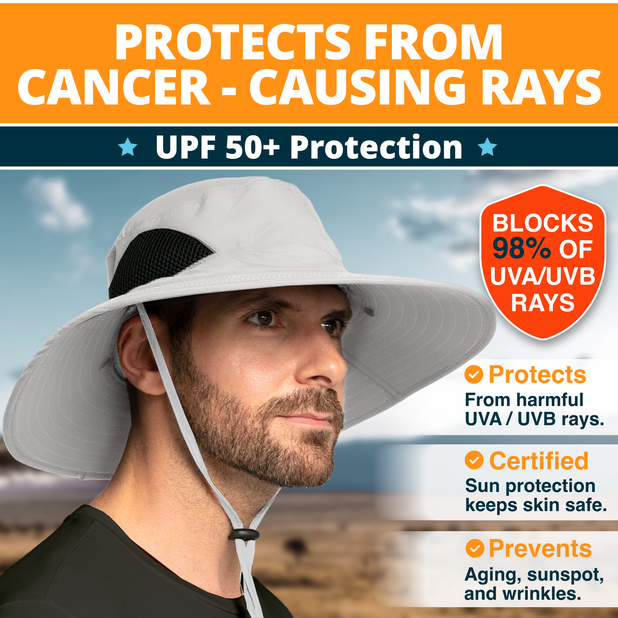 GearTOP - Wholesale Bucket Hat - Unisex - Men/Women Outdoor Sun Protection Bucket Hat - UPF 50 Sun Hat1