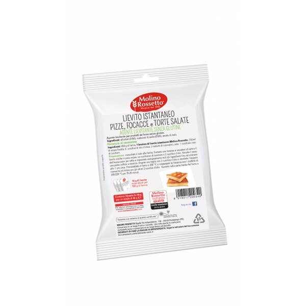 Molino Rossetto - Vendita all'ingrosso Preparati per pane - LIEVITO ISTANTANEO PER PIZZE, FOCACCE E TORTE SALATE SG 48 G