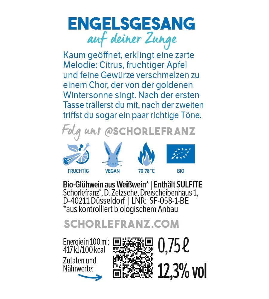 schorlefranz - Wholesale White Wine - BIO Glühfranz white mulled wine 0.75L4
