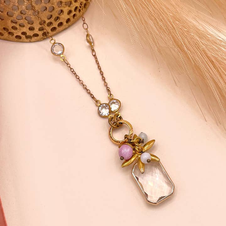 Colar Frutti Di Bosco com Pendente de Cristal por atacado de Susi di Re