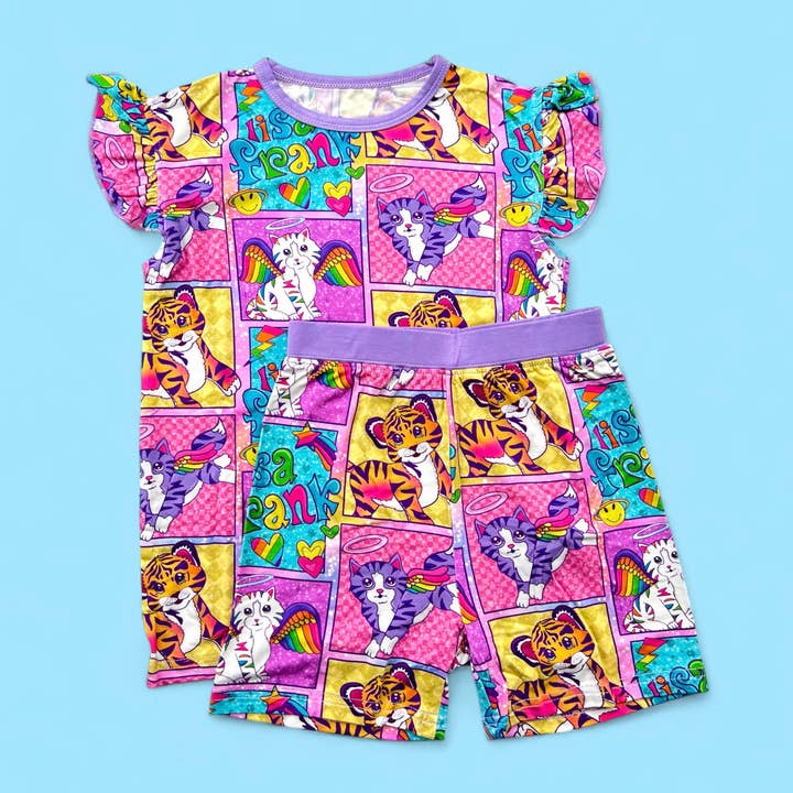 Lisa bamboe fladdermouw korte set voor wholesale door CEDDY & RIA