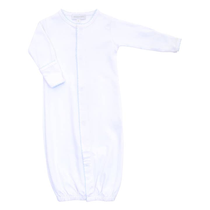 Magnolia Baby - Wholesale Babygown - Baby - Solid Essentials White Blue Converter