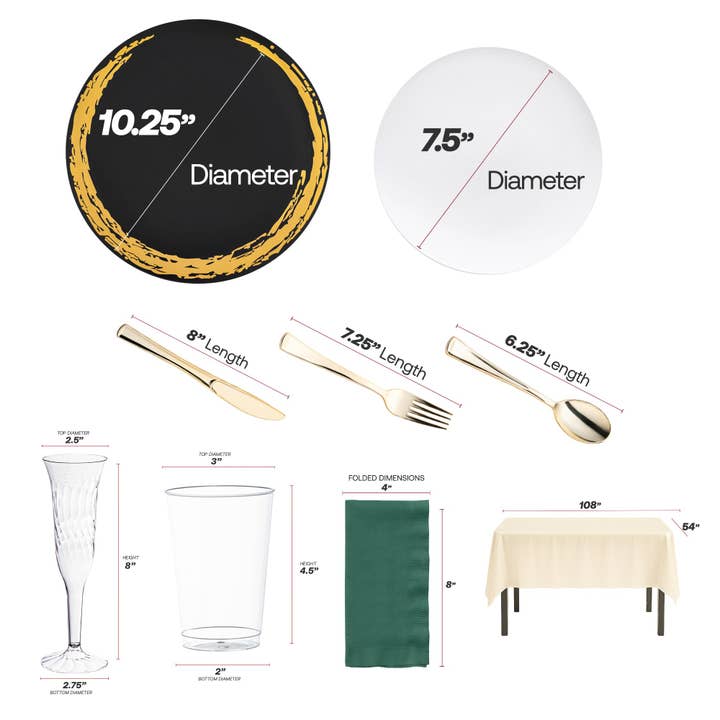 Smarty had a Party - Wholesale Tableware set - The Gala Nights Package - 50 Sets1