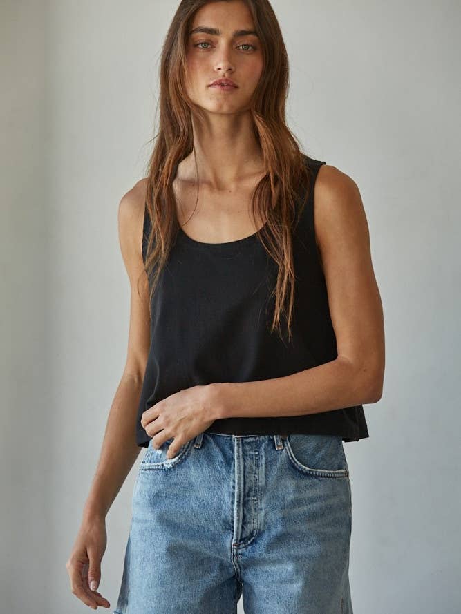 By Together - Wholesale Tank Top - Women's - L8751 | Knit Cotton Scoop Neck Sleeveless Tank Top16