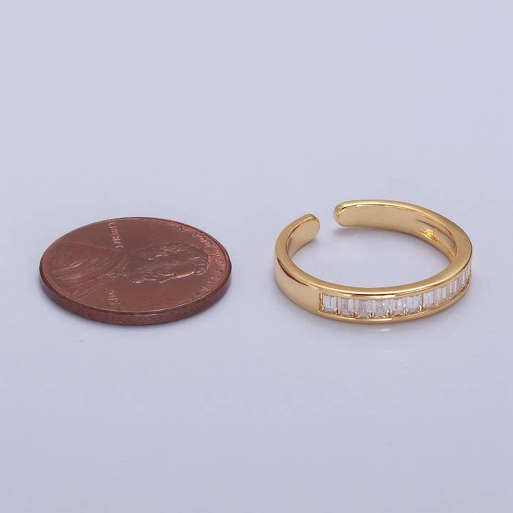 Aim Eternal - Wholesale Multi-Stone Ring - Minimalist Baguette Ring Classic Pave Ring O-2176