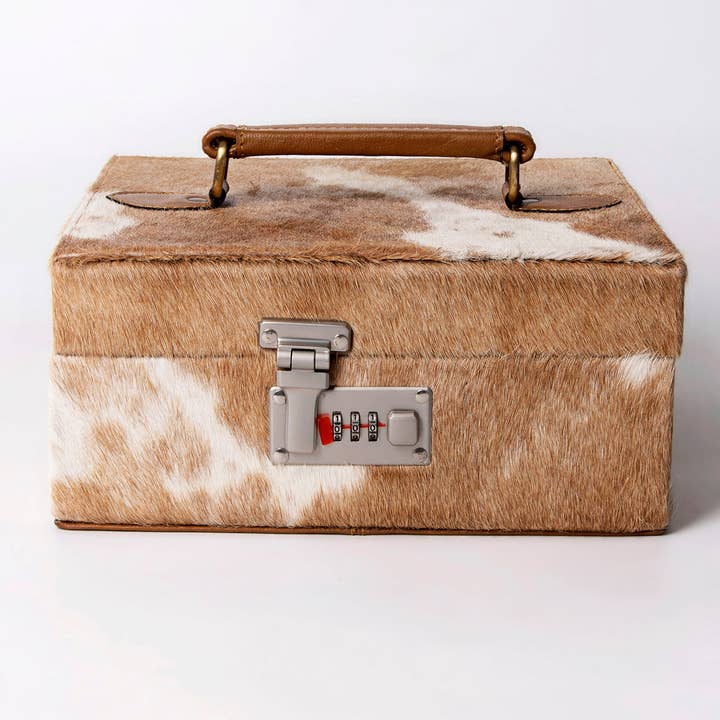 LS Western - Wholesale Jewelry Box/Organizer - ADBGA325 Jewelry Case Genuine Western Leather Women Bag