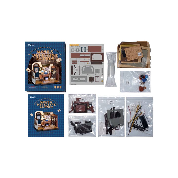 Hands Craft - Wholesale DIY Craft Kit - DIY Miniature House Kit: Mose's Detective Agency