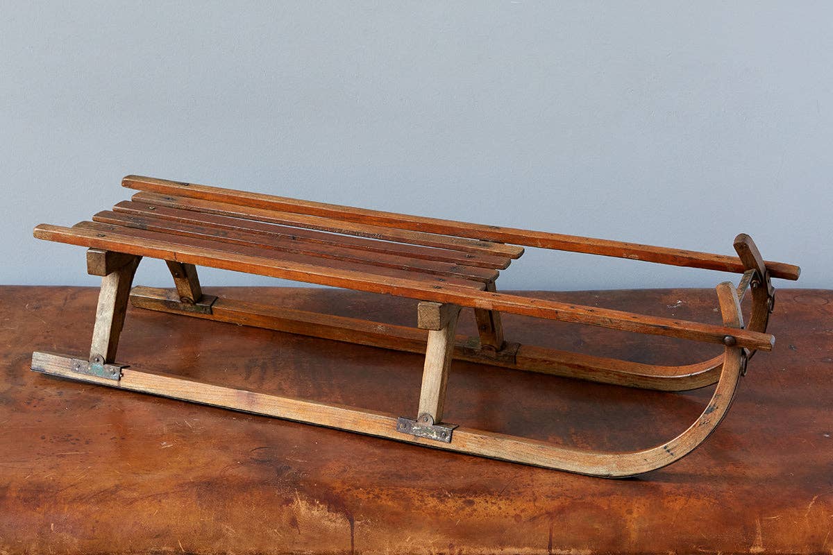 etúHOME - Wholesale Christmas Decoration - Found Wood Sled1